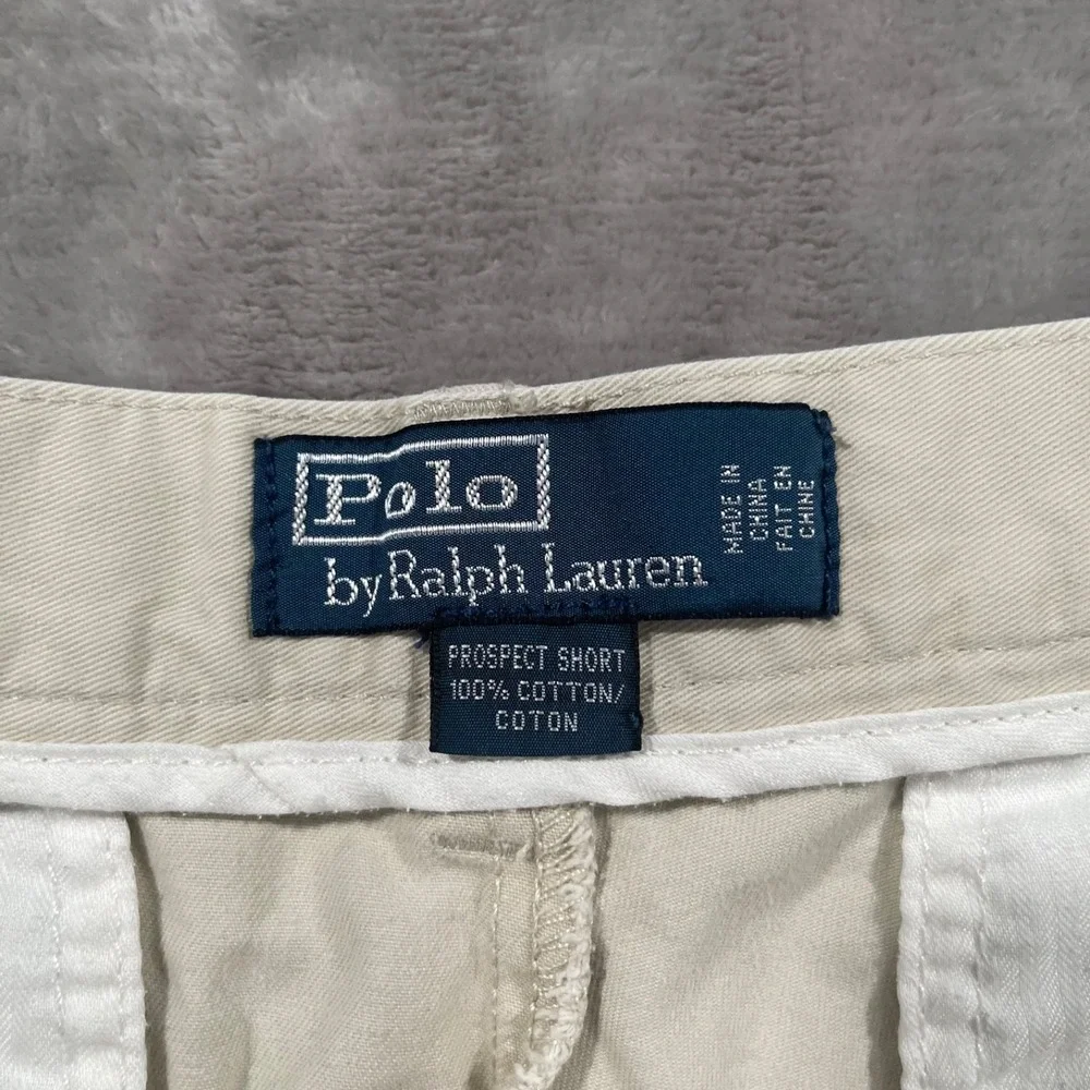 Polo Ralph Lauren Prospect Shorts Mens 34 Beige Chino Preppy Classic